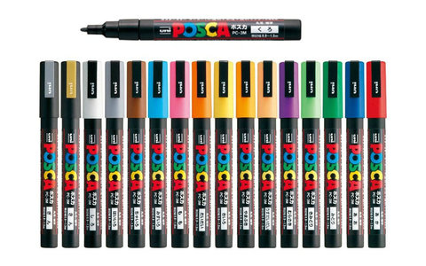 1pc Uni Ball Posca PC-3M Paint Art Marker Pen Fine Point 0.9-1.3