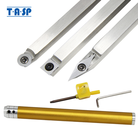 TASP Wood Lathe Turning Tools Carbide Tipped Insert Cutter Aluminum Handle Woodturning Chisel Blade for WoodWorking Machine ► Photo 1/6