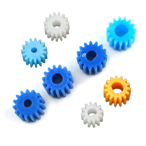 15 Teeth 8.5mm Diameter D-shape Hole Blue Plastic Gear 15T Motor Retarding Device Main Shaft Gears 3/ 4/ 2.3/ 3.17mm 10pcs/lot ► Photo 1/3