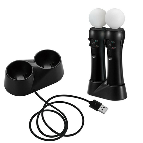 PS4 Accessories PS Move Charger for PlayStation Move Dual Charging Dock Motion Controller Charger Motion Sensing Game Joystick ► Photo 1/5