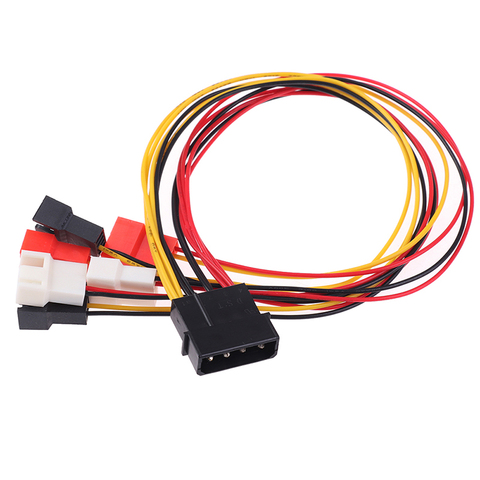 4Pin Molex to 3Pin Fan Power Cable Adapter Connector 12V 7V 5V Cooling Fan Cable ► Photo 1/6