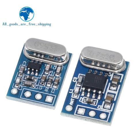 TZT  1Set 2Pcs 433MHZ Wireless Transmitter Receiver Board Module SYN115 SYN480R ASK/OOK Chip PCB for arduino ► Photo 1/6