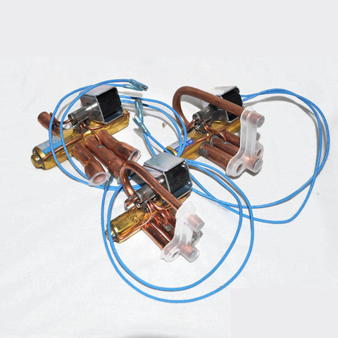Air conditioning 4 way reversing valve brass fitting change valve ► Photo 1/4
