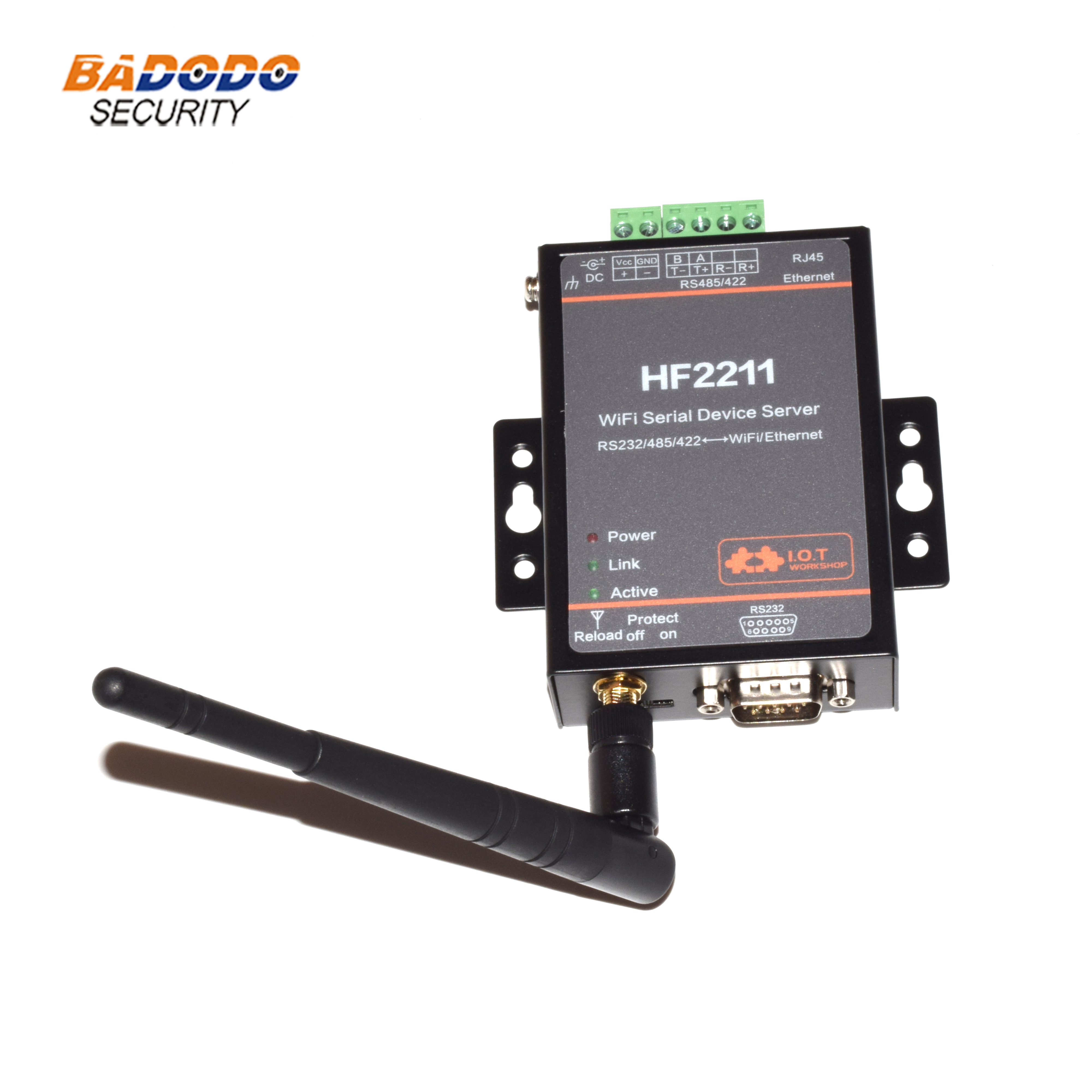 HF2211 Serial Server RS232/RS422/RS485 to WiFi/Ethernet,Support