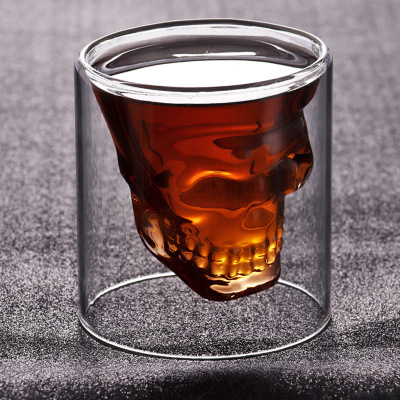 Creativity Skull Wine Glass Mug Latte Coffee Whiskey Transparent Glass Cup Vodka Drinking Bar Club Wine Glass Drink Cup Wine Set ► Photo 1/5
