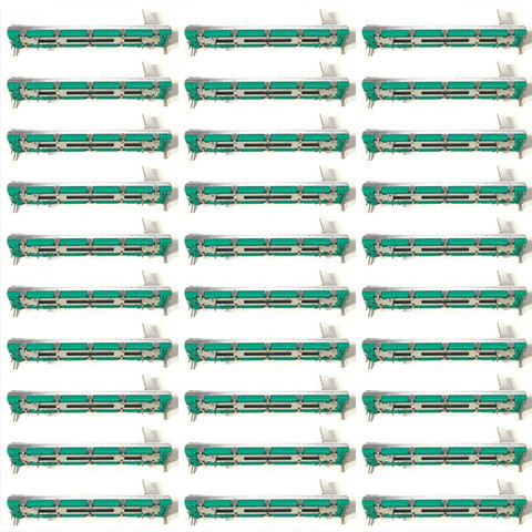 30 Pcs 75 MM Double B10K Original B10KX2 Behringer Pot Mixer Fader ► Photo 1/3