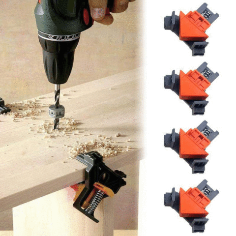 90 Degree Right Angle Clamp Fixing Clips Picture Frame Corner Clamp Woodworking Hand Tool furniture repaire photo reinforcement ► Photo 1/6