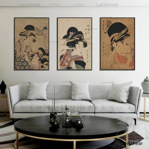 Canvas Art Print Japanese decorative Japan Decor painting Ukiyoe Posters and Prints Wall pictures For Bedroom Print Cuadros ► Photo 1/6