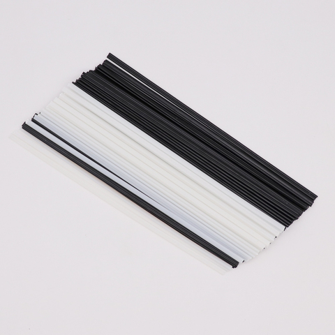 Black/White length 25cm ABS/PP/PE/PPR plastic welding rods for car bumper repair tools hot air welder machine gun ► Photo 1/4