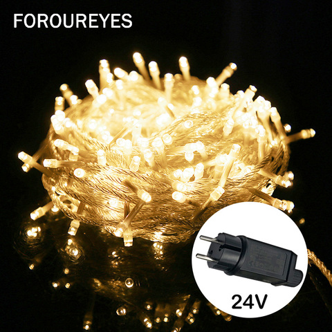 24V 100M 50M 30M 10M Waterproof Fairy Light Holiday Lights Lighting Tree Garland Outdoor Christmas Led String Lights ► Photo 1/6