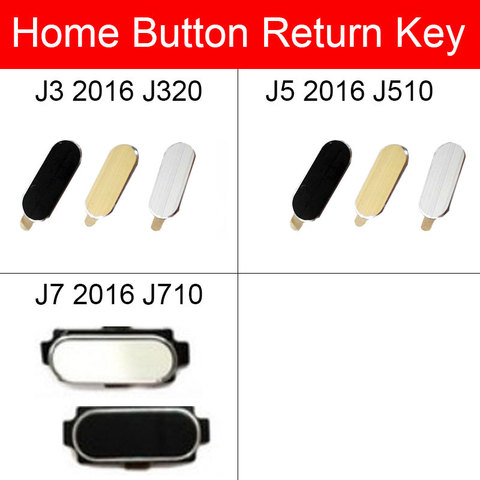 Home Button For Samsung Galaxy J3 J5 J7 2016 J320 J510 J710 Menu Return Key Back Recognition Button Flex Cable Repair Parts ► Photo 1/6