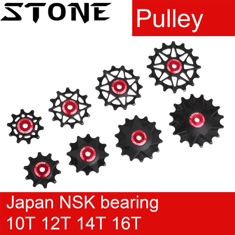 Stone Pulley Wheel Gear Guide Roller Jockey 10t 12t 14t 16t Bearing Road MTB Bike Rear Derailleur for GX XX1 for Shimano M9000 ► Photo 1/6