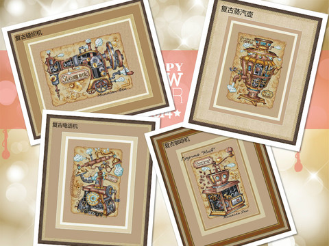 ZZ1654-57 DIY Homefun Cross Stitch Kit Packages Counted Cross-Stitching Kits New Pattern NOT PRINTED Cross stich Painting Set ► Photo 1/4