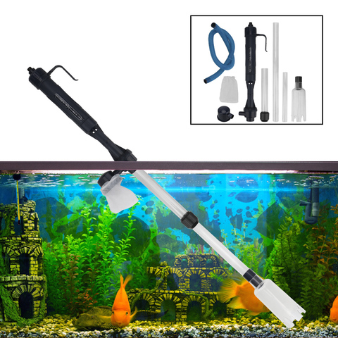 Powerful Suction Aquarium Electric Syphon Operated Fish Tank Sand Washer Vacuum Gravel Water Changer Siphon Filter Cleaner ► Photo 1/6