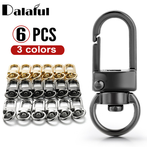 6 Pcs/Lot Keychain DIY Accessories Dog Collar Buckles Swivel Trigger Clip Connector For Bag Clasp High Quality Key Ring DIY P024 ► Photo 1/6
