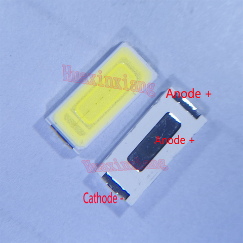 100PCS/Lot SMD LED 7030 Beads Netural White 1W 6V 100-110LM 240mA  6500-7000K ► Photo 1/2