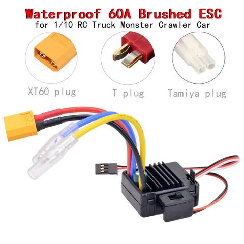 WP-1060-RTR 1060 60A Brushed Electronic Speed Controller ESC for 1/10 RC RC Car Truck 540 550 Brushed Motor ► Photo 1/6