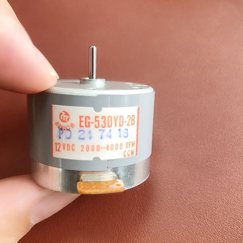 Original  EG-530YD-2B 12VDC CCW  2000-4000RPM  Radio Cassette Recorder Dual Speed Motor Tape Duplicator Motor ► Photo 1/4