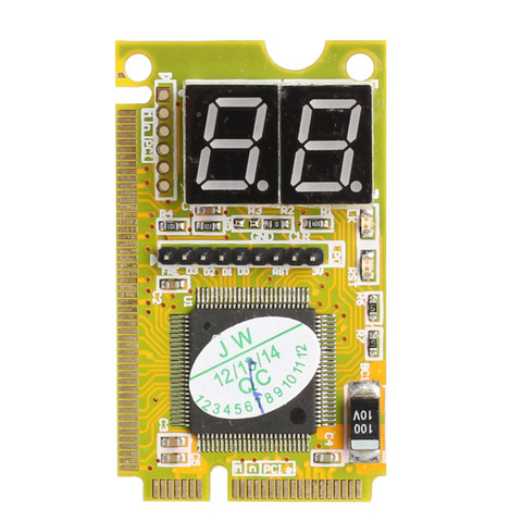 VODOOL Mini PCI-E LPC PC Analyzer Tester POST Card Test For Notebook Laptop Hexadecimal Character Display ► Photo 1/6