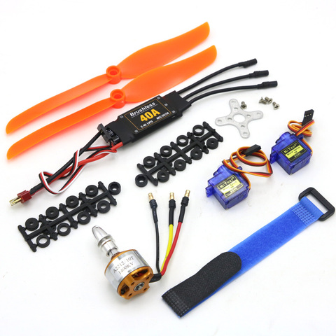 A2212 2212 2200KV 1400KV 1000KV Brushless Motor 30A 40A / 40A BLheli ESC SG90 9G Micro Servo for RC Fixed Wing Plane Helicopter ► Photo 1/6