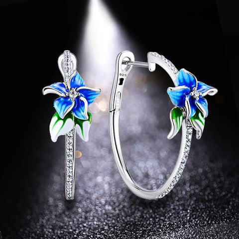 HUAMI Flower Fairy Stud Earrings for Women Jewelry Fashion 2022 Ins Hot Sale Zircon Christmas Gift for Sister Earrings Kolczyki ► Photo 1/6