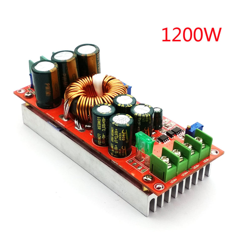 DC 20A 1200W Step-Up Boost Constant Current Module Variable Voltage Power Supply IN 8-60V Step Up Module ► Photo 1/6