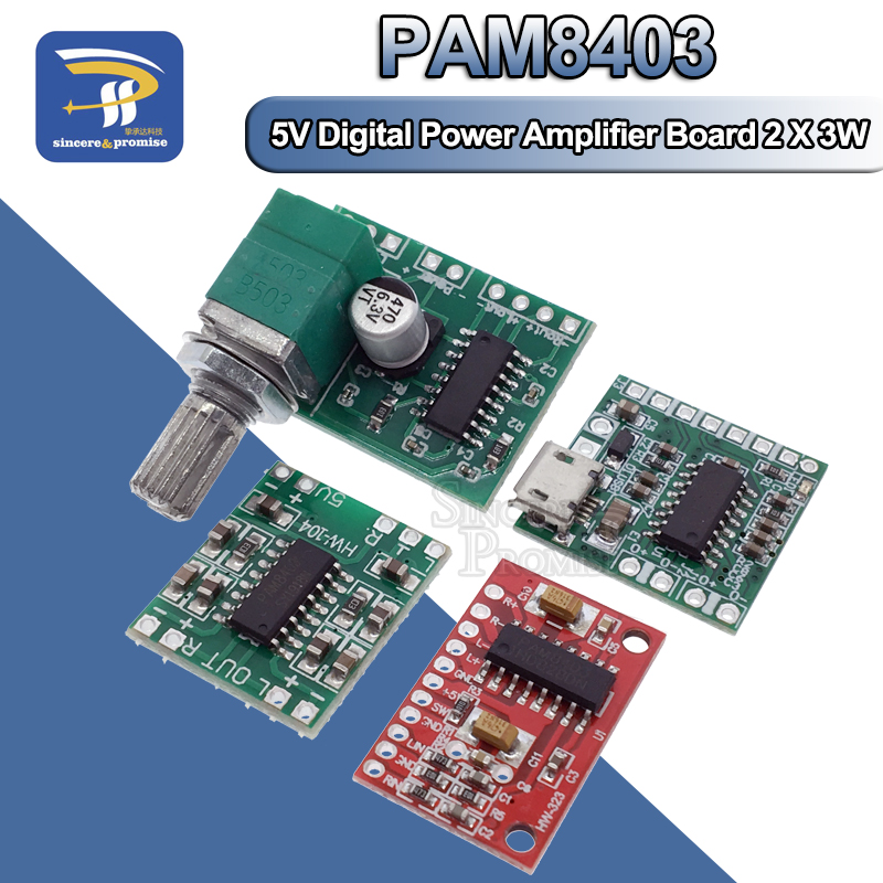 Buy Online Pam8403 Module Digital Power Amplifier Board Miniature Class D Power Amplifier Board 2 3 W High 2 5 5 V Usb Power Supply Alitools