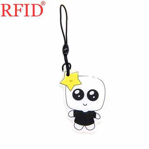 ID 125Khz EM4305 EM4205 Rewritable Writable Keyfobs Key Fobs RFID Cartoon Waterproof Key Ring Token Tag Access Control Card 1pcs ► Photo 1/6