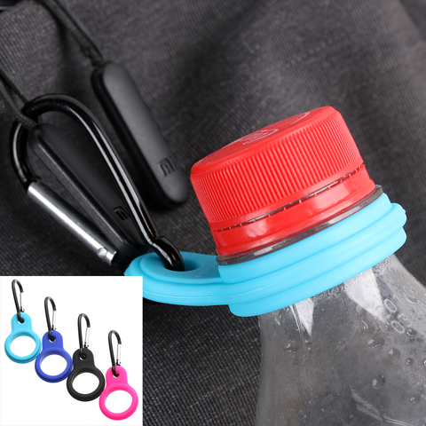 New Arrival Sports Outdoor Kettle Buckle Carabiner Water Bottle Holder Camping Hiking Aluminum Rubber Buckle Hook High Quality ► Photo 1/6