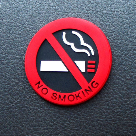 Universal Warning No Smoking Logo Car Stickers for lada granta kalina vesta priora largus 2110 niva 2107 2106 2109 vaz samara ► Photo 1/6