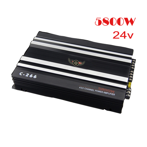 4 Channel 24V Car Amplifier Vehicle Amplifier Power Stereo Amp Push Subwoofer And Speaker ► Photo 1/4