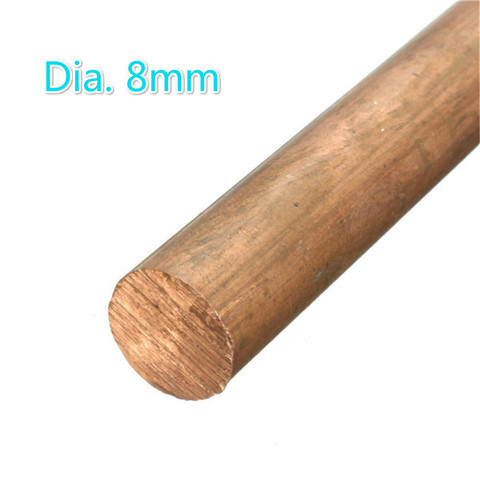 1pcs 8mmx200mm copper rod for welding/milling/copper plating solution/metal processing ► Photo 1/3