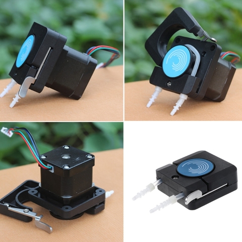 Mini Peristaltic Pump Head With Tube Small Flow Stepper Motor OEM Package X6HD ► Photo 1/6