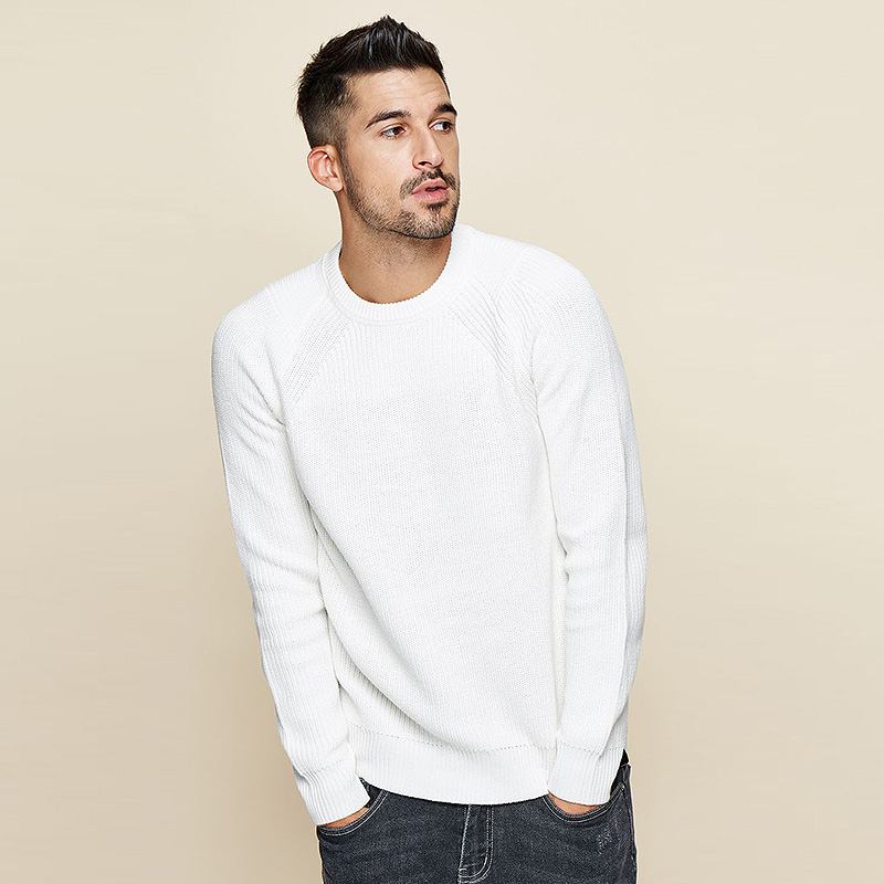 KUEGOU 2022 Spring Cotton Plain Black White Sweater Men Pullover Casual  Jumper For Male Brand Knitted Korean Style Clothes 18016 - Price history u0026  Review | AliExpress Seller - KUEGOU Speciality Store | Alitools.io