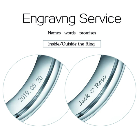 Engraving Fee For Ring Custom Laser Engraving Services Extra Cost for Record Ring , don't include the ring ► Photo 1/6