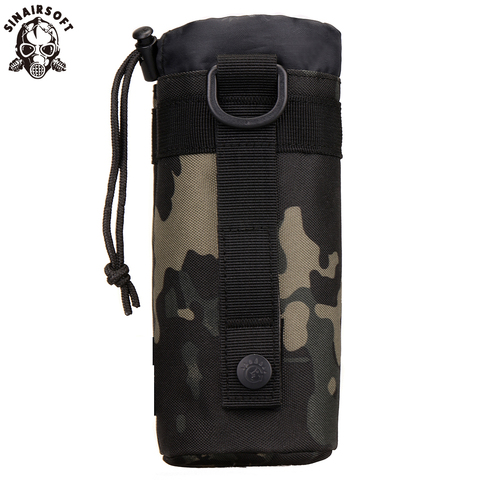 SINAIRSOFT MOLLE System Water Bottle D-ring Holder Drawstring Pouch Purse Attack Safari Army Durable Travel Hiking US Equipment ► Photo 1/6