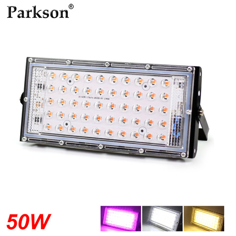 50W LED Grow Light Full Spectrum AC 220V Plant Floodlight Greenhouse Plant Hydroponic Plant Spotlight LED Plant Growth Lamp ► Photo 1/6