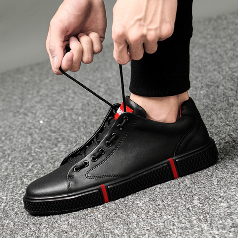 men Genuine Leather Shoes Men Flats Fashion Men's Casual Shoes outdoor summer hole Brand Man Soft Comfortable Lace up shoes L5 ► Photo 1/6