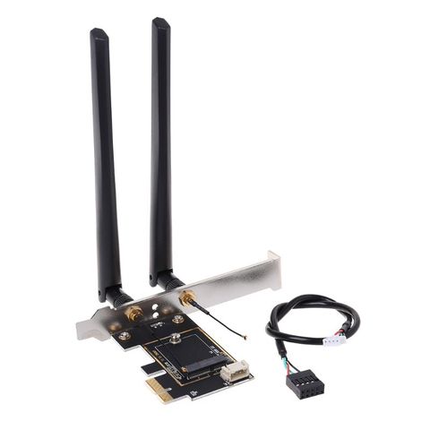 M.2  to PCI-E Converter Desktop Wireless WiFi Bluetooth Network Card Adapter Board ► Photo 1/6