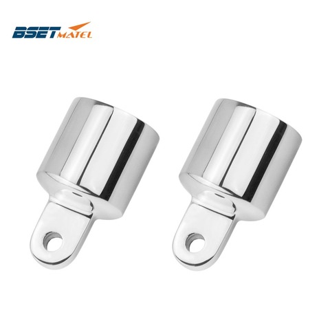 2PCS SS316 Pipe Eye End Cap Bimini Top Fitting Hardware Marine Boat Yacht External Eye End Canopy Tube End ► Photo 1/6