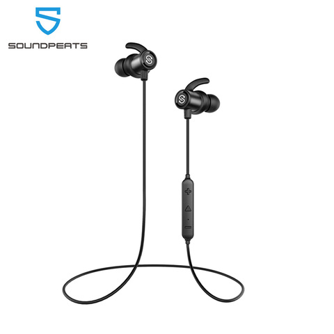 SoundPEATS Magnetic Bass Wireless Bluetooth In-Ear Earbuds Sport IPX6 Waterproof Earphones with Mic for iPhone Q30 HD ► Photo 1/6