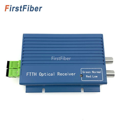 GPON FTTH optical receiver with WDM /micro WDM optical node SC APC Duplex Connector with 2 output WDM for PON FTTH OR20 CATV ► Photo 1/5