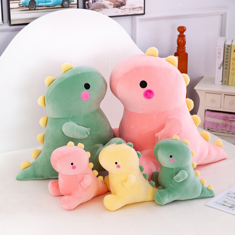 25-50CM Lovely Dinosaur Plush Toys Super Soft Cartoon Stuffed Animal Dino Dolls for Kids Baby Hug Doll Sleep Pillow Home Decor ► Photo 1/6
