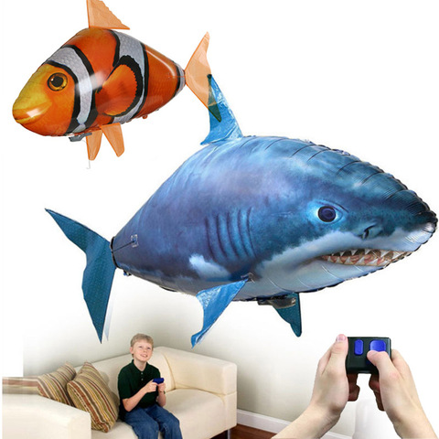 Remote Control Flying Air Balloons Shark Toys Air Swimming Fish Infrared RC Nemo fly Clown Fish Kids Hobbies Gifts Party Robots ► Photo 1/6