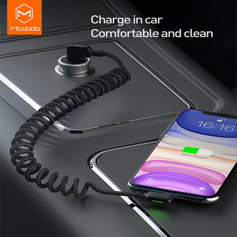 Mcdodo Iphone cases usb charging Lightning Type-C 2A power supply, support QC4.0 quick charging use in the car. ► Photo 1/6