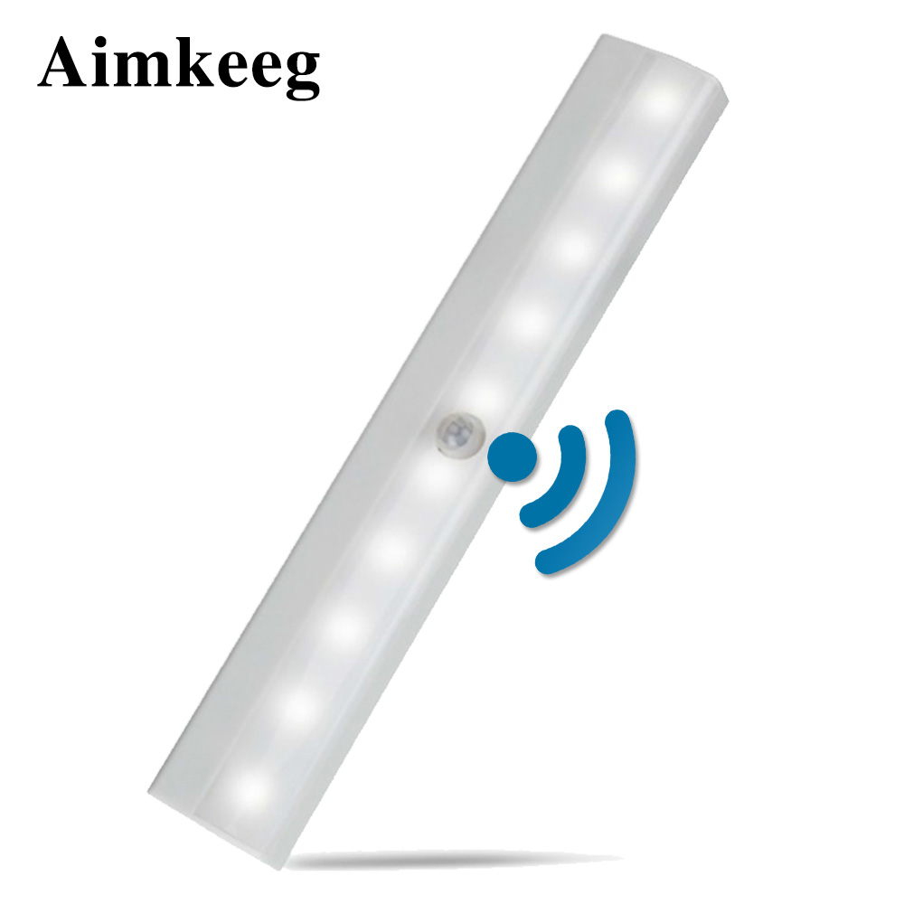 Wall Light Fixtures LED Infrared Induction Motion Sensor Lamp Wardrobe Cabinet 
