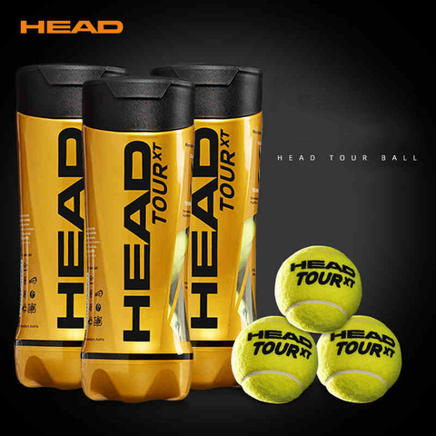 Professional HEAD Tennis Balls Competition Training Tennis Balls High Elastic Resistance HEAD TOUR Tennis Ball 3 Pcs For 1 Tank ► Photo 1/6