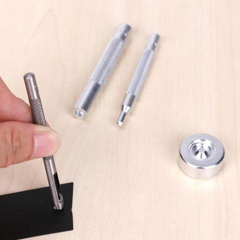 4pcs Metal Snap Fasteners Buttons Press Studs Button DIY Hand Punch Installation Tool Set Button Installation Tools for Leather ► Photo 1/6