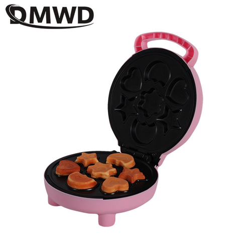 DMWD Household DIY Cake Maker Automatic Breakfast Machine Cartoon Egg Cake Mould Egg Tart Maker 220V ► Photo 1/6