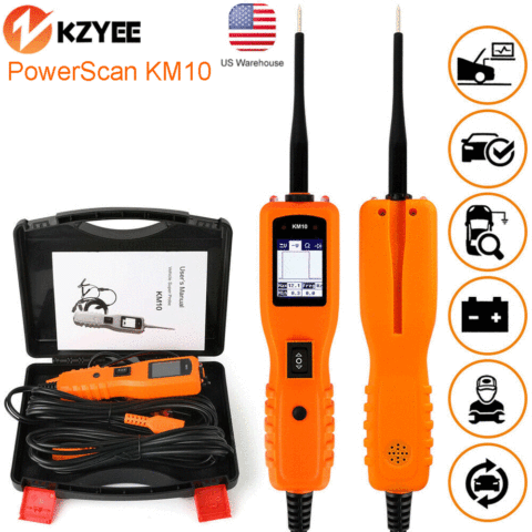 KM10 Car Battery Tester Automotive Scanner Integrated Power Diagnostic tool 12V 24V auto Electrical Current Voltage Test ► Photo 1/6